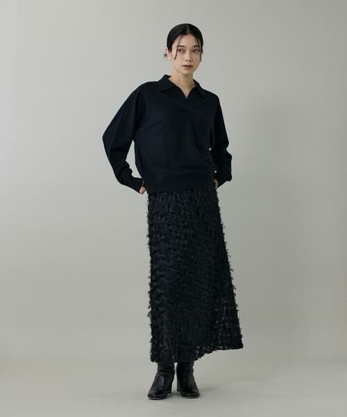 INED / イネド ミニ・ひざ丈スカート | 《大きいサイズ》ジャガードスカート | 詳細6