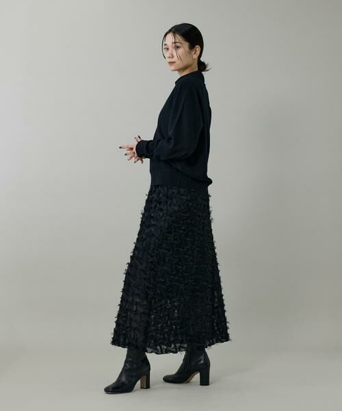 INED / イネド ミニ・ひざ丈スカート | 《大きいサイズ》ジャガードスカート | 詳細7