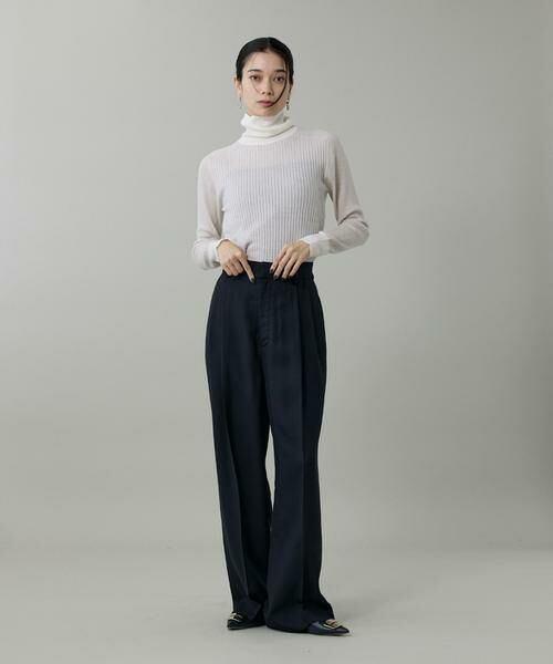 INED / イネド その他パンツ | ライトカルゼ ツータックワイドパンツ | 詳細14
