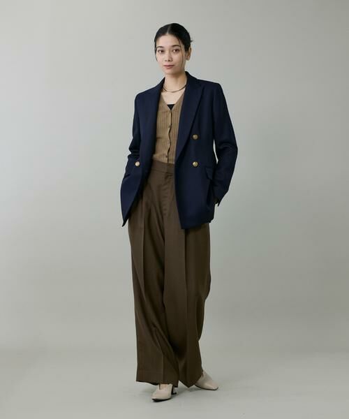 INED / イネド その他パンツ | ライトカルゼ ツータックワイドパンツ | 詳細2