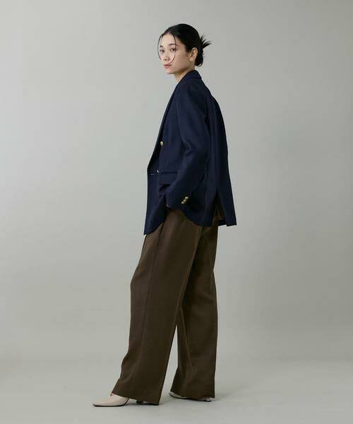 INED / イネド その他パンツ | ライトカルゼ ツータックワイドパンツ | 詳細3
