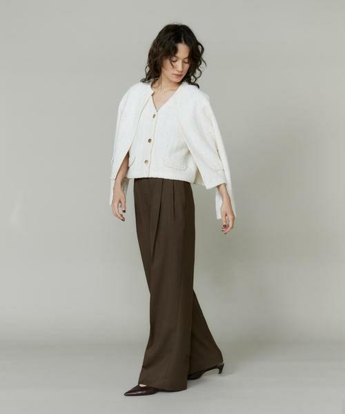 INED / イネド その他パンツ | ライトカルゼ ツータックワイドパンツ | 詳細7