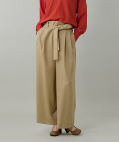 INED / イネド その他パンツ | ライトカルゼ ベルテッドワイドパンツ