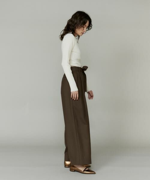 INED / イネド その他パンツ | ライトカルゼ ベルテッドワイドパンツ | 詳細10