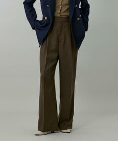 INED / イネド その他パンツ | 《大きいサイズ》ライトカルゼ ツータックワイドパンツ