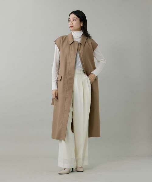 INED / イネド その他パンツ | 《大きいサイズ》ライトカルゼ ツータックワイドパンツ | 詳細12