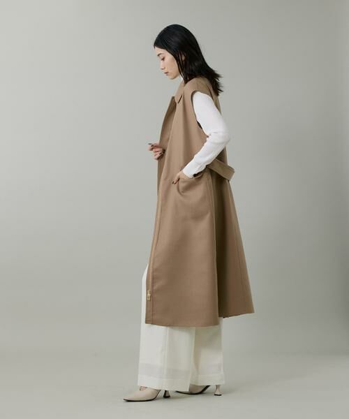 INED / イネド その他パンツ | 《大きいサイズ》ライトカルゼ ツータックワイドパンツ | 詳細13