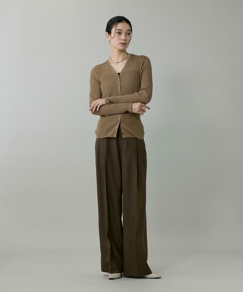 INED / イネド その他パンツ | 《大きいサイズ》ライトカルゼ ツータックワイドパンツ | 詳細4