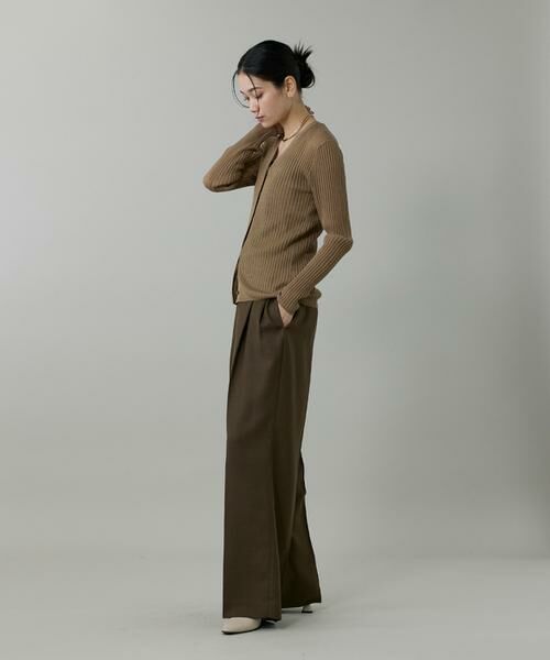 INED / イネド その他パンツ | 《大きいサイズ》ライトカルゼ ツータックワイドパンツ | 詳細5