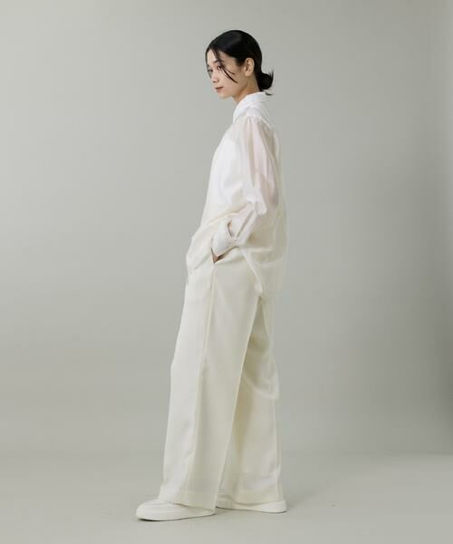 INED / イネド その他パンツ | 《大きいサイズ》ライトカルゼ ツータックワイドパンツ | 詳細9
