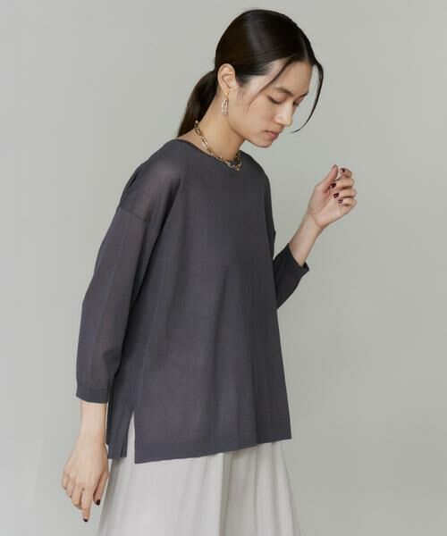 INED / イネド ニット・セーター | 《大きいサイズ》オーバーサイズボートネックニット | 詳細14