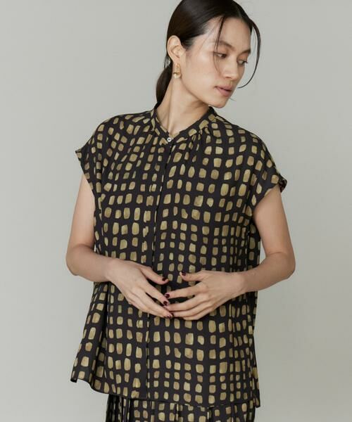 INED / イネド シャツ・ブラウス | デフォルメチェックプリントブラウス | 詳細6