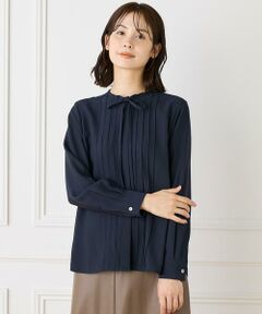 INED / イネド シャツ・ブラウス | ピンタックボウタイブラウス