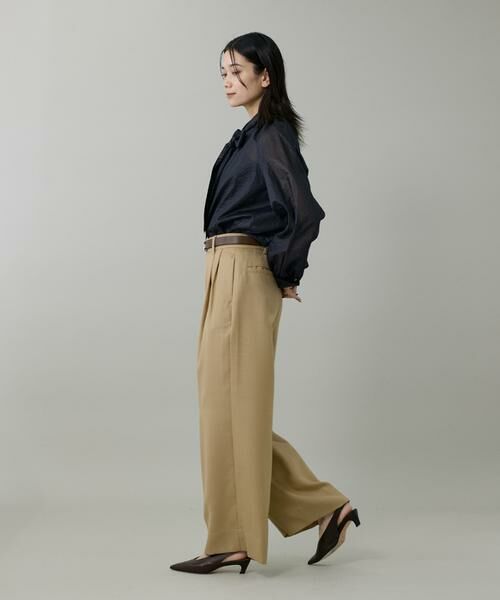 INED / イネド シャツ・ブラウス | シャドーボーダーボウタイブラウス | 詳細7