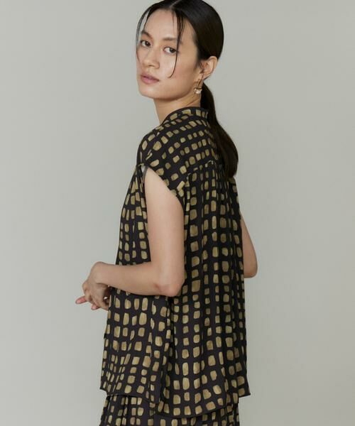 INED / イネド シャツ・ブラウス | 《大きいサイズ》デフォルメチェックプリントブラウス | 詳細7