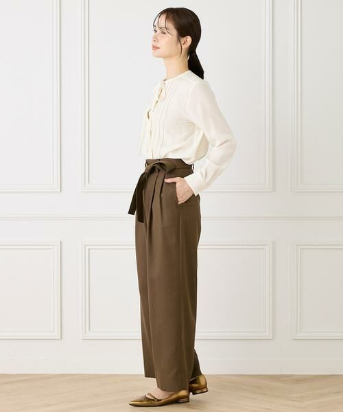 INED / イネド シャツ・ブラウス | 《大きいサイズ》ピンタックボウタイブラウス | 詳細14