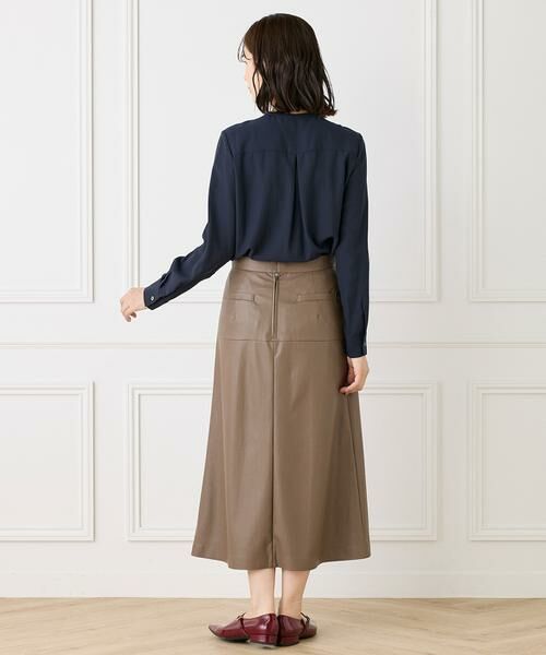 INED / イネド シャツ・ブラウス | 《大きいサイズ》ピンタックボウタイブラウス | 詳細6