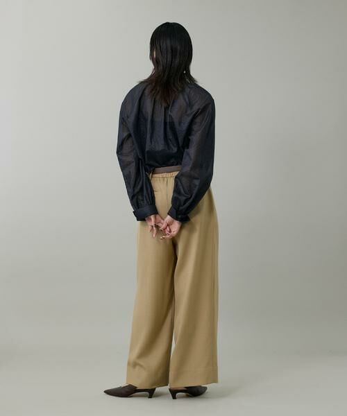 INED / イネド シャツ・ブラウス | 《大きいサイズ》シャドーボーダーボウタイブラウス | 詳細8