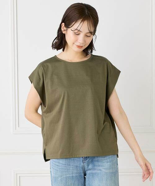 INED / イネド Tシャツ | ショートスリーブコクーントップス | 詳細1