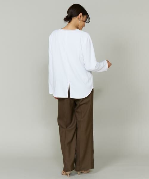 INED / イネド Tシャツ | 《大きいサイズ》吸汗速乾ジョーゼットプルオーバー | 詳細7