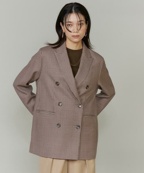 INED / イネド テーラードジャケット | 《大きいサイズ》ダブルブレストジャケット《三尋木奈保コラボ・Oggi11月号掲載商品》 | 詳細18