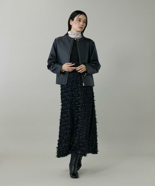 INED / イネド レザーブルゾン・ジャケット | ラムレザー ジップアップブルゾン | 詳細6