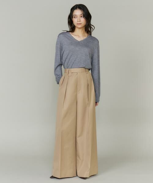 INED / イネド チノ・ワークパンツ | 《三尋木奈保コラボ・Oggi11月号掲載商品》大人ワイドチノパンツ | 詳細4