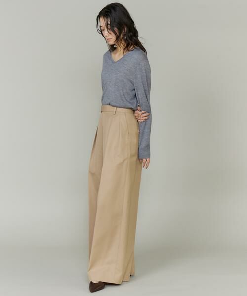 INED / イネド チノ・ワークパンツ | 《三尋木奈保コラボ・Oggi11月号掲載商品》大人ワイドチノパンツ | 詳細5