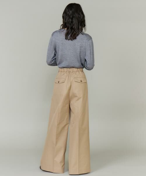 INED / イネド チノ・ワークパンツ | 《三尋木奈保コラボ・Oggi11月号掲載商品》大人ワイドチノパンツ | 詳細6