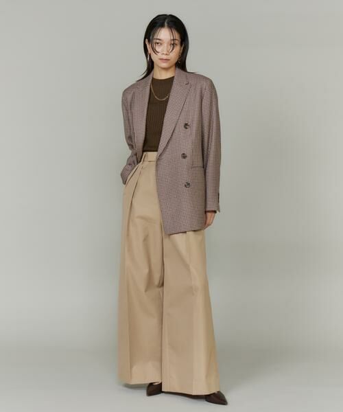 INED / イネド チノ・ワークパンツ | 《三尋木奈保コラボ・Oggi11月号掲載商品》大人ワイドチノパンツ | 詳細7