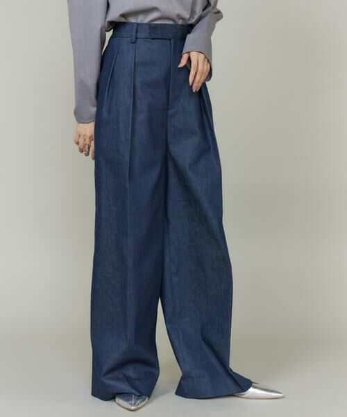 INED / イネド デニムパンツ | 《三尋木奈保コラボ・Oggi11月号掲載商品》大人ワイドデニムパンツ | 詳細2