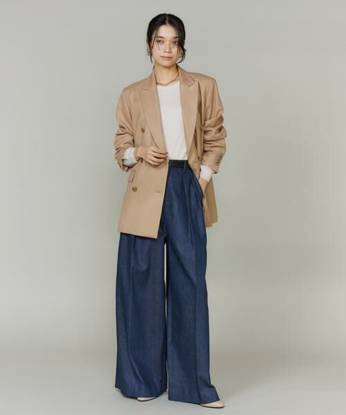 INED / イネド デニムパンツ | 《三尋木奈保コラボ・Oggi11月号掲載商品》大人ワイドデニムパンツ | 詳細4
