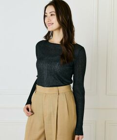 INED / イネド ニット・セーター | ワイドリブボートネックニット