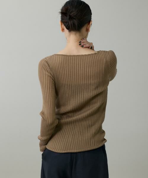 INED / イネド ニット・セーター | ワイドリブボートネックニット | 詳細10