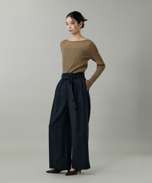 INED / イネド ニット・セーター | ワイドリブボートネックニット | 詳細3