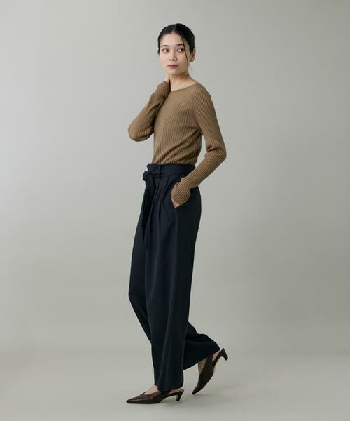 INED / イネド ニット・セーター | ワイドリブボートネックニット | 詳細4