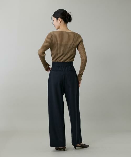 INED / イネド ニット・セーター | ワイドリブボートネックニット | 詳細5