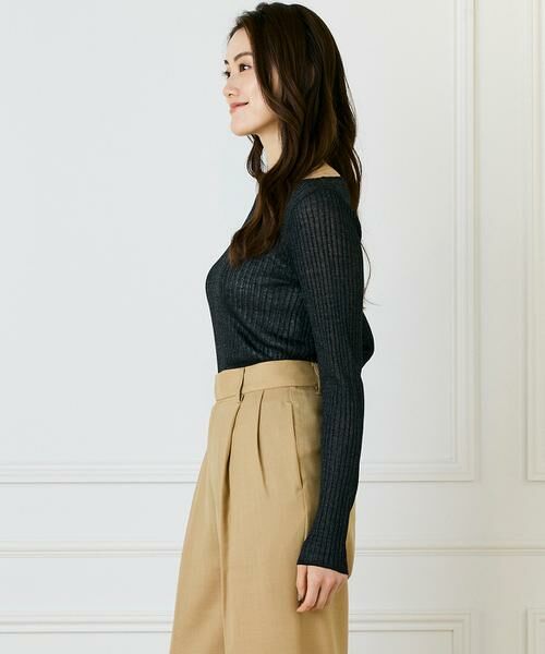 INED / イネド ニット・セーター | ワイドリブボートネックニット | 詳細7