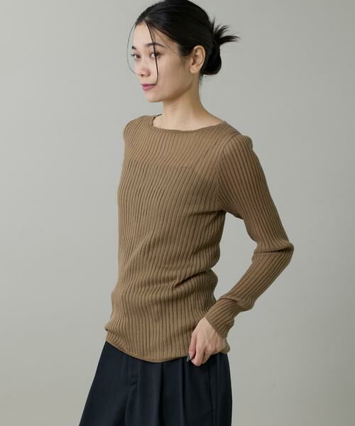 INED / イネド ニット・セーター | ワイドリブボートネックニット | 詳細8