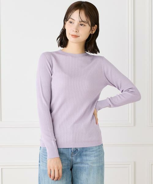 INED / イネド ニット・セーター | 《Cuoo》ホールガーメントクルーネックリブニット | 詳細1