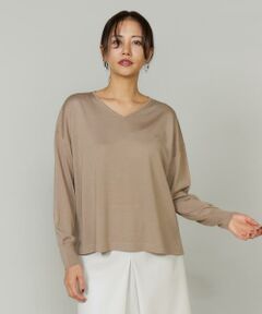 INED / イネド ニット・セーター | 《大きいサイズ》オーバーサイズVネックニット