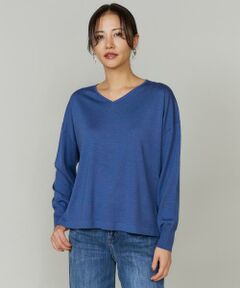 INED / イネド ニット・セーター | 《大きいサイズ》オーバーサイズVネックニット