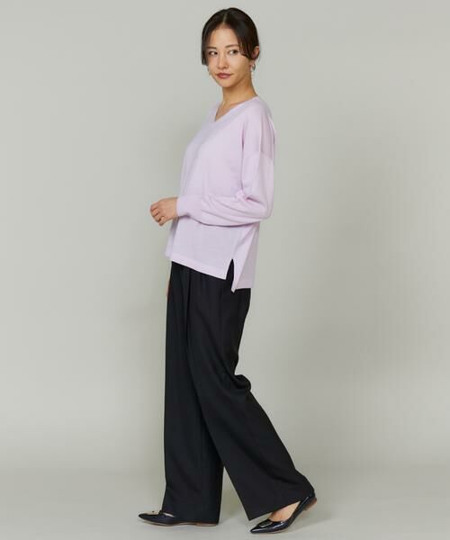 INED / イネド ニット・セーター | 《大きいサイズ》オーバーサイズVネックニット | 詳細9