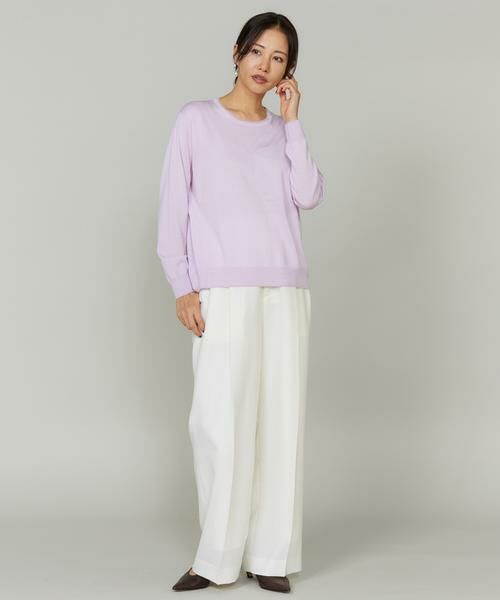 INED / イネド ニット・セーター | 《大きいサイズ》クルーネックプルオーバー | 詳細2