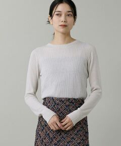 INED / イネド ニット・セーター | 《大きいサイズ》ホールガーメントクルーネックリブニット《Cuoo》
