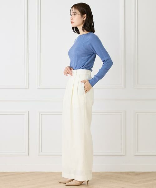 INED / イネド ニット・セーター | 《大きいサイズ》ホールガーメントクルーネックリブニット《Cuoo》 | 詳細14