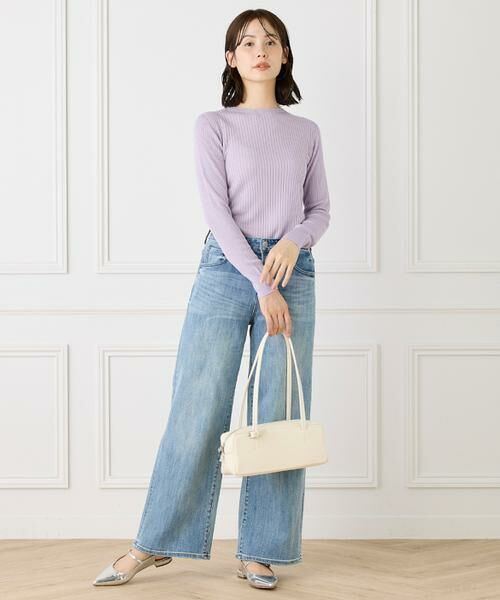 INED / イネド ニット・セーター | 《大きいサイズ》ホールガーメントクルーネックリブニット《Cuoo》 | 詳細3