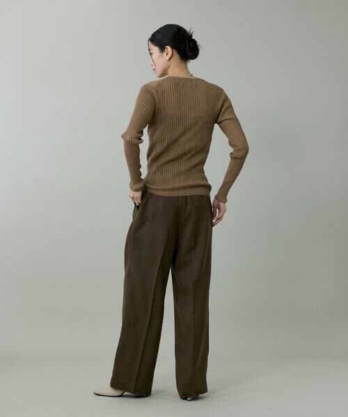 INED / イネド カーディガン・ボレロ | ワイドリブVネックカーディガン | 詳細7