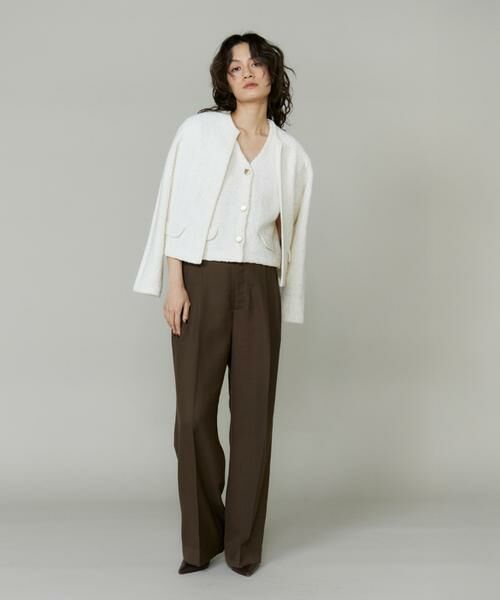 INED / イネド カーディガン・ボレロ | ツイード風ニットカーディガン | 詳細3