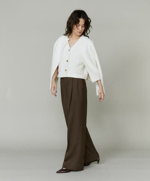 INED / イネド カーディガン・ボレロ | ツイード風ニットカーディガン | 詳細4